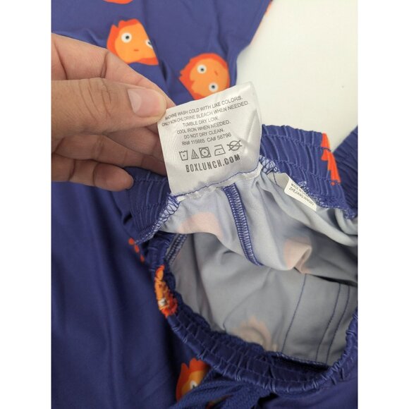 Studio Ghibli Sleep Pants Adult Size 1X Howls Moving Castle Calcifer Cosplay Y2K - Picture 9 of 9